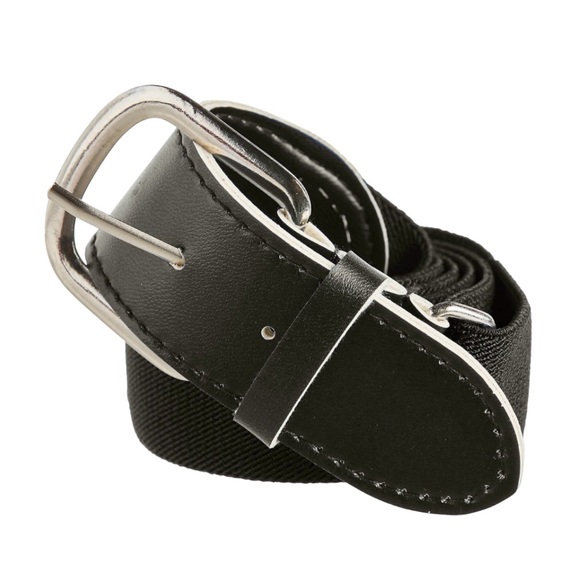 Youth Black Baseball Belt - Picture 1 of 4